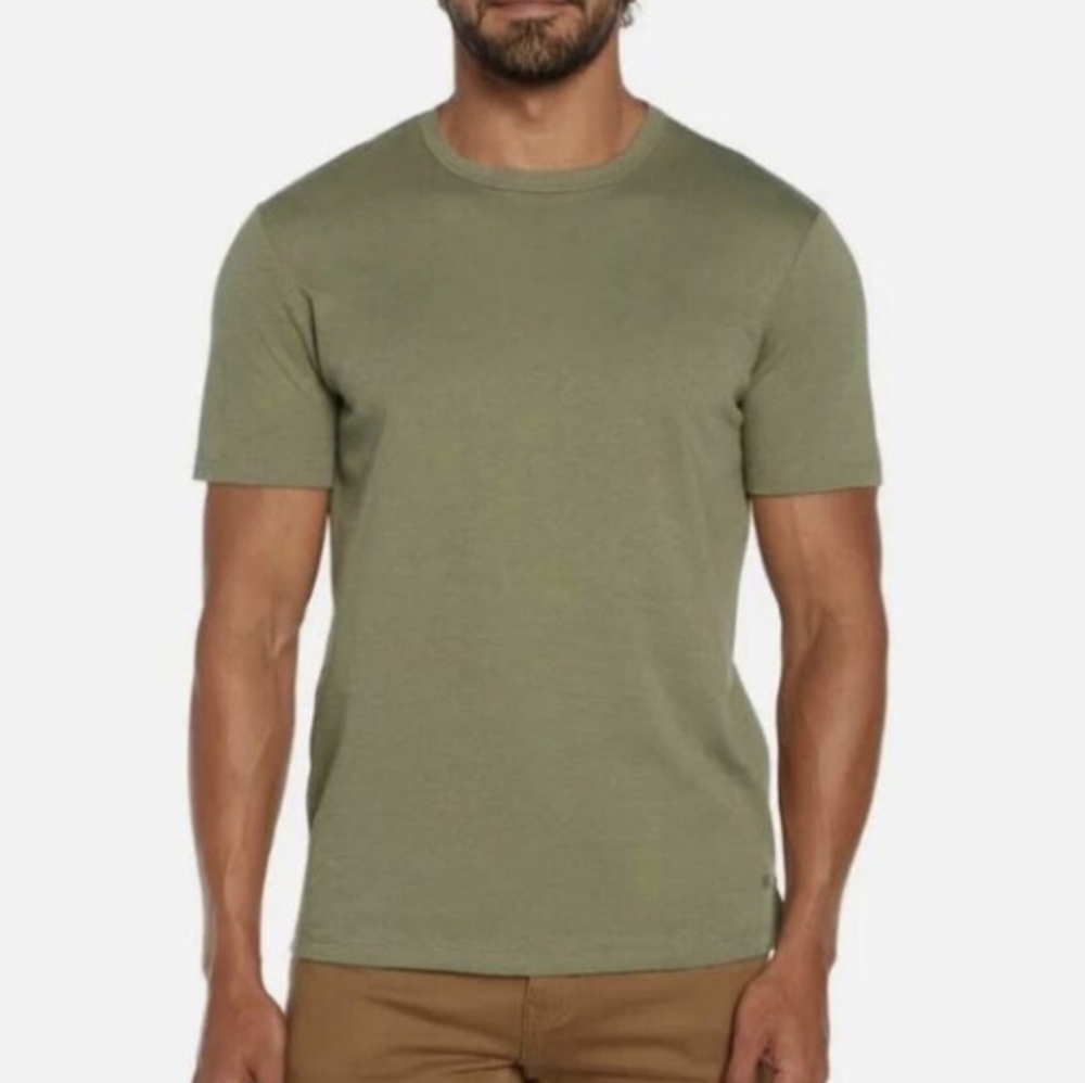 Banana Republic Men's Luxe Touch Performance Tee 100% Cotton Green (XL) NWOT!